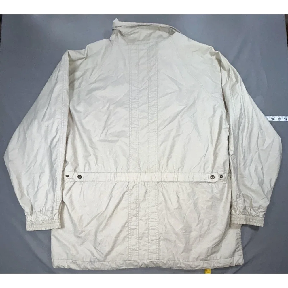Vintage Banana Republic Travel Field Jacket Men Large Beige Adventure Outfitters